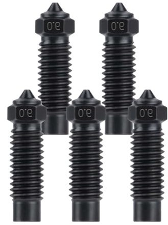 IdeaFormer 5Pcs 0.8mm Gehärteter Stahl Düse für Elegoo Neptune 4 Plus/Netune 4 Max, Extruder Hotend Nozzles Hardened Steel Düsen für Neptune 4 Plus/Netune 4 Max 3D Drucker