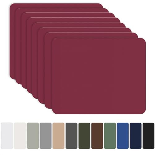 Nylon Selbstklebende Patches, OAZ 8 Stück 20x15cm Selbstklebender Wasserdichte Reparatur Patch, Nylon Flicken Selbstklebend Weinrot, für Zelte, Daunenjacke, Schlafsack, Tasche