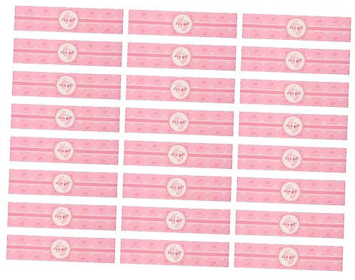 ORFOFE 24stücke Gender Reveal Wasserflaschen Aufkleber Dekorationen Für Geschlechtsenthüllung Und Partygeschenke Für Babypartys Und Kinderfeiern