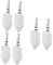 Garneck 6 Piezas cuchara de absenta Cucharilla resistente filtro de absenta multifunción cuchara de goteador de absenta hueco accesorio de absenta Acero inoxidable Silver