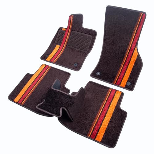 Deluxion Auto Fußmatten für Volkswagen VW Tiguan II 2016-2024, rutschfest, wasserdicht, maßgeschneiderte Velours Autoteppiche, Automatten, für 2016 2017 2018 2019 2020 2021 2022 2023 2024