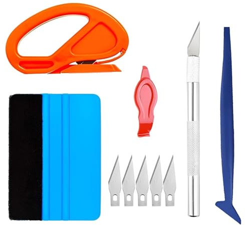 10pcs Vinyl Wrap Kit - Wallpaper Stripper, Car Vinyl Squeegee, Window Film Trimming Tool