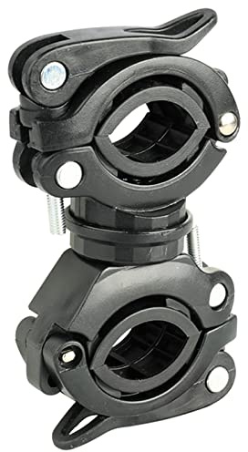 Ldabrye Taschenlampen-Halterung, LED-Licht-Halterung, 360°-Rotation, Clip-Klemme für Taschenlampe, Radfahren