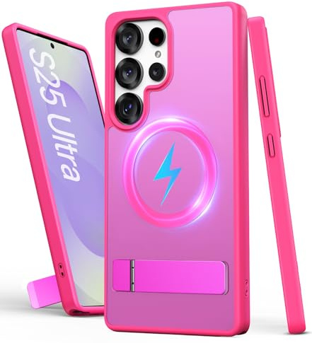 für Samsung Galaxy S25 Ultra Dünn Hülle, Kompatibel mit MagSafe, Rosa