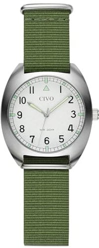 CIVO Herren Uhren Militär Männer: Analog Quarz Wasserdicht Grün - Sport Outdoor Business Coole Moderne