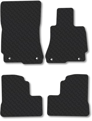 Mercedes S-Class (2005-2013) [SWB] 5mm Rubber Car Mats | Heavy Duty Rubber Tailored Fit Floor Mats Full Coverage Durable Waterproof Accessories Easy Clean Anti Slip Made in the UK