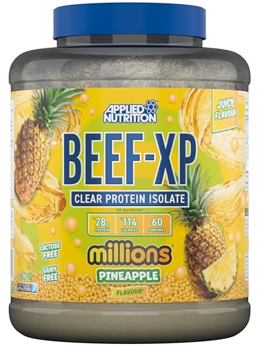 Applied Nutrition Beef XP – Klares Hydrolysiertes Beef Protein Isolate | Beef Protein Powder ohne Milchprodukte, Laktose (1.8kg, Pineapple)