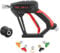Tool Daily High Pressure Washer Gun with 5 Nozzle Tips, Compatible with Karcher K2,K3,K4,K5,K6,K7, Short Jet Wash Gun Kit, Stubby Car Wash Gun, M22 Connector & 1/4 Quick Connect, 4000 PSI
