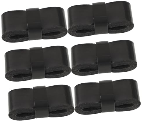 6 Rollen Drumstick Wickelband mit Anti Rutsch Funktion und PU Griffband | Schwarz, für Schlagzeugst und Weitere Ausrüstung, Schweißabsorbierend, Angenehmer Halt, Zubehör