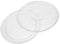 NUOBESTY 2 Piezas Plato de Microondas de Vidrio de Compatible con Estándar y Cocción Uniforme y Prevención de Puntos Fríos