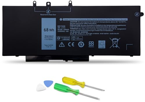 YHNZXCD GJKNX Battery Compatible with Dell Latitude 5480 5580 5280 5288 5488 5590 5591 5490 5491 5495 E5480 E5580 E5490 E5590 Precision 15 3520 3530 Series GD1JP DY9NT 5YHR4 451-BBZG