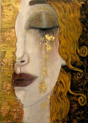 Tears of Gold Reispapier, 29 x 40 cm, Decoupage-Papier-Design für Möbel, gemischte Medien, Karten & Handwerk, Decoupage von CRAFT KREATIVELY