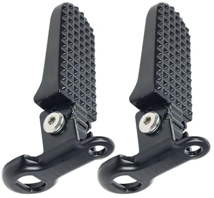Fahrrad hintere Pedale, 2 Stücke Fahrrad Fußrasten, rutschfeste Fahrrads Peg, Klappbare Mountainbike Fußstütze, Quick Release Fußplatten Pedale, Rücksitz Fußstütze Pedal für Mountainbikes E-Bike