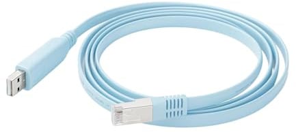 Cavo console USB a RJ45 per router/switch RS232 con chip FTDI per router e switch Cisco, 1,8 m, compatibile con Windows, Linux e Mac OS, per la configurazione dei dispositivi
