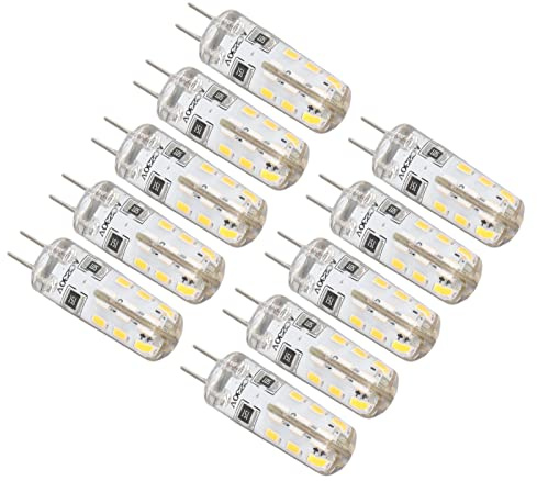 Haofy G4-LED-Leuchtmittel, 1,5 W, 110 Lm, warmweiß, 3000 K, Nicht Dimmbar, für Landschaftsbeleuchtung, Wohnmobil, Schrank, Terrasse, Garten, Einbauleuchte