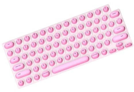 Long Nail Keyboard Cover, Silikon Tastatur - Schutz, Schwarz/Weiß/Rosa, kompatibel mit Pro/Air 14-16 Zoll - Sicherer Schutz bei Nagelkunst, rutschfest, ideal für (Pink)