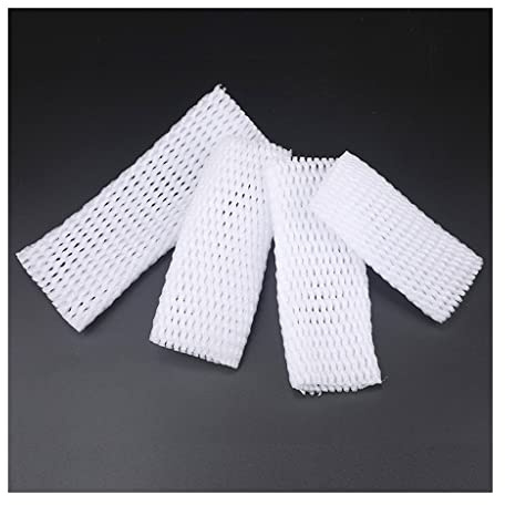ApuaVireo&Co Manchon de jeu de filet en mousse EPE blanc, poche de Protection antichoc, emballage de Transport, légumes, fruits, fraise, pêche, mangue, pomme, Kiwi(10x6cm 400pcs)