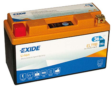 EXIDE - BATTERIE MOTORBIKE LITHIUM - Spéciale moto - Batterie 12V - 36WH - Haute performance