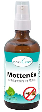 cdVet Naturprodukte casaCare® MottenEx 100 ml - Insektizid - Ungezieferschutz - Bekämpfung Motten + Flöhe - angenehmer Duft - schützt Textilien vor Schäden - nachhaltig - Innen + Außenbereiche -