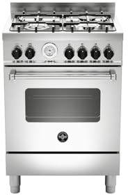 Bertazzoni La Germania Americana AMN664EXT cucina Piano cottura Acciaio inossidabile Gas A