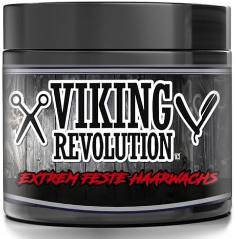 Viking Revolution - Extreme Hold Pomade Herren – Style & Finish Dein Haar - Extra fester, starker Halt & hoher Glanz für die Herrenfrisur - 118 ml
