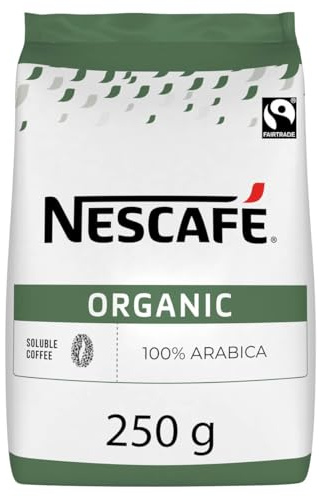 NESCAFÉ Organic, Bio Kaffee fairtrade, löslicher Kaffee gefriergetrocknet, 1er Pack (1 x 250g Beutel)