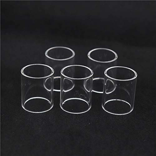 Qingtian-ceg 5 Stücke Ersatzglas Tank for Aspire Cleito 3,5 Ml/Cleito 120 4 ML/Nautilus 2 2 Ml/Nautilus X 2 Ml (Frei von Tabak und Nikotin) (Farbe : Klar, Größe : for Cleito 120 4ML)
