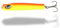 Rhino Premium Hardeel Meeres-Angelköder Hardbait für Meeresräuber lebensechte Aktion und Laufverhalten-höchst robust und stark, Fluo orange/Fluo gelb, 10 g