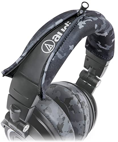 WC BandZ V2 Copri archetto protettivo per cuffie Audio Technica serie ATH M - Lavabile in lavatrice, non si sfalda - Compatibile con M50X / M50XBT / M50 / M40X e altri modelli | Nero Camo