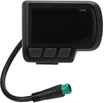 Bnineteenteam Elektrofahrrad EN06 Display, EBike LCD Display Meter mit USB Power Speed Display, Elektrofahrrad Zubehör für Elektrofahrrad Mountainbike Scooter Wasserdichter Anschluss