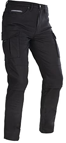 Oxford Products Pantalones de Motocicleta AA Cargo para Hombre, Negro, 38, Negro, 38 W