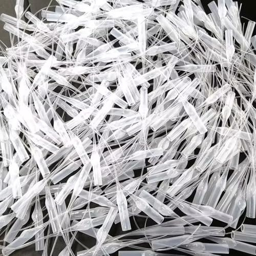 300 Stück Kleber Extender Applikator, Kleber Micro Tips Kunststoffkleber Flaschenspitzen Leim Extender Präzision Applikator für Handwerk, Laborspender, Klebstoffspender