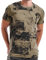 RONOMO Men's T-Shirt Short Sleeve Crew Neck Active Printed Tee - 95% Cotton 5% Spandex, Medium Stretch, Soft Breathable Casual Top (FK Army Green M)