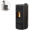 INTERSTOVES - Pack INTERSTOVES Poêle à granules LEANDRO 9 Etanche + Kit Conduit Ventouse (sortie façade) - Noir