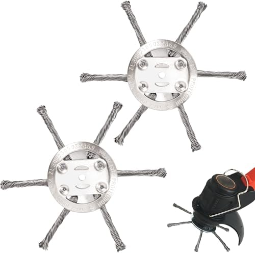 UnkrautbüRste, DrahtbüRste füR Freischneider, WildkrautbüRste 150mm Bohrung, UnkrautbüRste füR Freischneider füR Elektro-Rasentrimmer Mit 5 mm LochgrößE RasenmäHer Elektrowerkzeug
