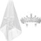 BrideToBe Hochzeitsschleier und Kristallkrone Set mit Haarkamm, Brautschleier, Braut-Kopfschmuck, Krone für Verlobung