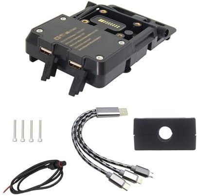 Motorrad-Telefonhalterung Motorrad Für USB Für Ladegerät Handy Drahtlose Lade Halter Stehen Für BMW R1200GS ADV F700GS F800GS(USB 12mm Bracket)
