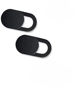 Tapa cámara Universal para PC, portátil, teléfono móvil, iPad, Macbook, Mac, Tablet. 0.7mm. Negro. 2 Unidades