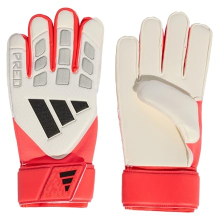adidas Unisex Predator Goalkeeper Glove Match, White/Lucid red/Black, 6