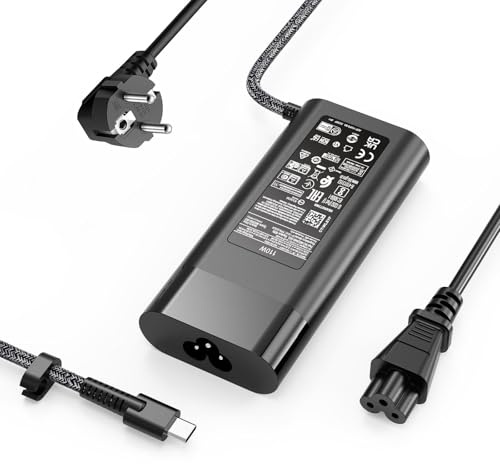 110W USB-C-Netzteil für HP M52950-001 M52946-003 M52946-001 TPN-CA24 TPN-DA24 HP Elite Dragonfly G3 ZBook Firefly 16 G9 G10 EliteBook 860 865 G9 G10 Laptop Netzadapter Stromkabel