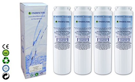 4 x Finerfilters Compatible UKF8001 Water Filter for Amana Maytag UKF8001, UKF8001AXX, Puriclean II PUR, Amana, Admiral, KitchenAid, Kenmore