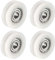 4pcs 5 * 24 * 7mm U Groove Nylon Flexible Kugellager Räder Roller für Möbel