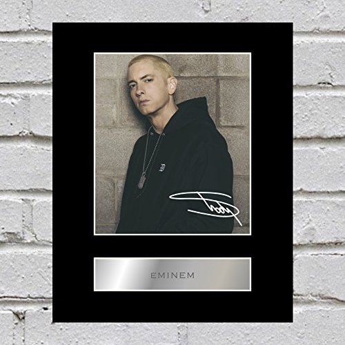 Iconic pics Eminem Signed Mounted Photo Display