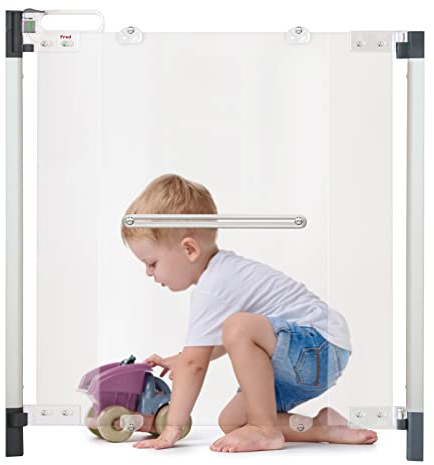 Fred Safety Screw Fit Acrylic Clear-View Baby Safety Gate to Fit Openings 75cm to 100cm