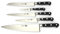 Thiers-Issard Sabatier Kochmesser Frankreich - 5teiliges Set - Griff Nylon schwarz - Hochwertige geschmiedete Küchenmesser
