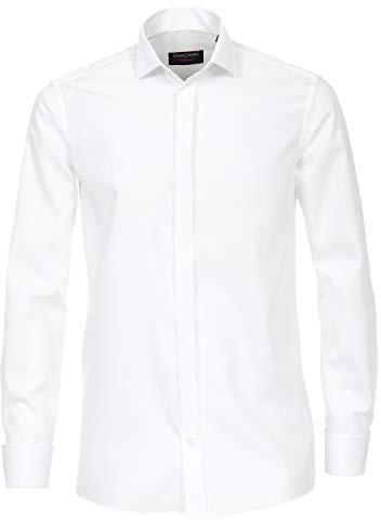CASAMODA Businesshemd Uni Comfort Fit Weiß 44
