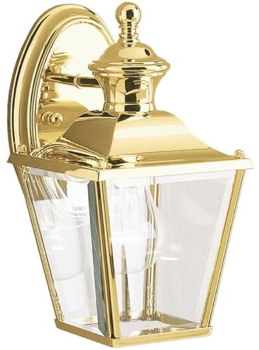 Casa Padrino Jugendstil Außenwandleuchte Gold 14,7 x 17 x H. 26,3 cm - Nostalgische Balkon Garten Terrassen Außenleuchte - Nostalgische Außenleuchten
