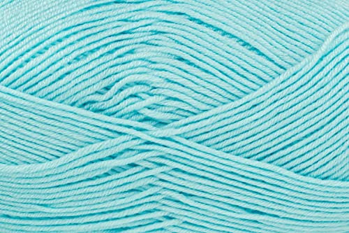 King Cole Cherished DK Yarn - 100g Ball - 100% Anti-Pilling Acrylic Double Knitting Wool - Super Soft Yarn for Baby Garments, Blankets, and Clothes (3541 Sea Breeze)