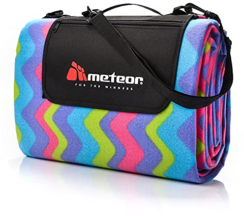 meteor Extra Large 200 x 220 XXL Picknickdecke Outdoor stranddecke wasserdichte sanddichte tolle Picknick-Matte Fleece Draussen Decken groß Camping-Decke Matte Thermo isoliert