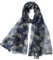Shanlin Damen Dfs Schal, Navyfloral, 65x39.5 (165x100CM)